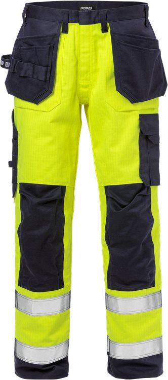 Flame high vis rakentajan housut lk 2 2584 FLAM