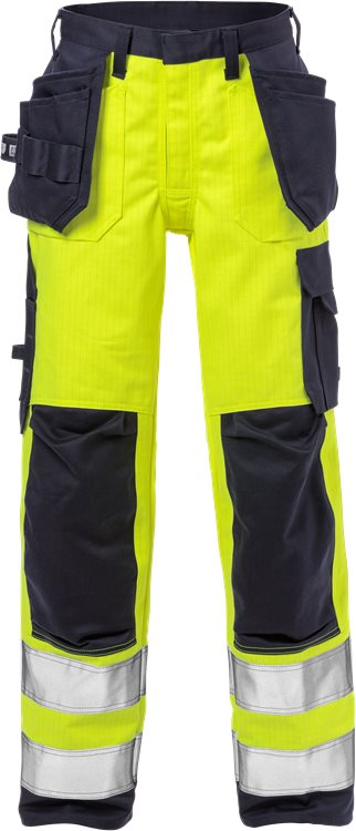 Flame high vis rakentajan housut naisten lk 2 2589 FLAM