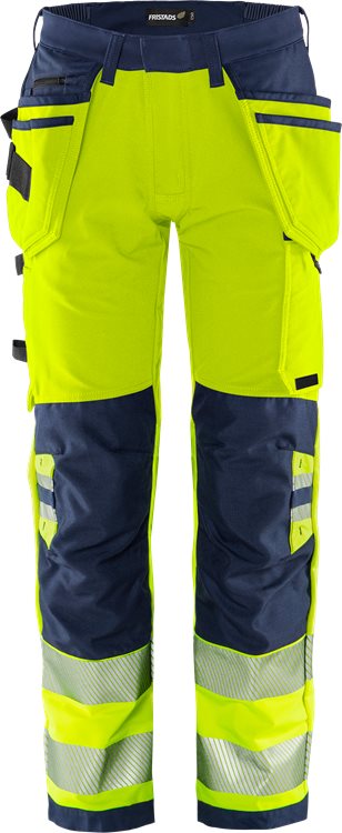 High vis Green rakentajan stretch housut lk 2 2644 GSTP