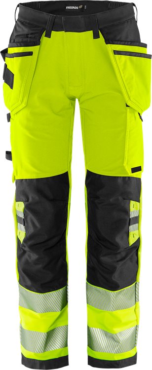 High vis Green rakentajan stretch housut lk 2 2644 GSTP