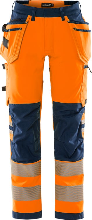 High vis Green rakentajan stretch housut lk 2 2644 GSTP