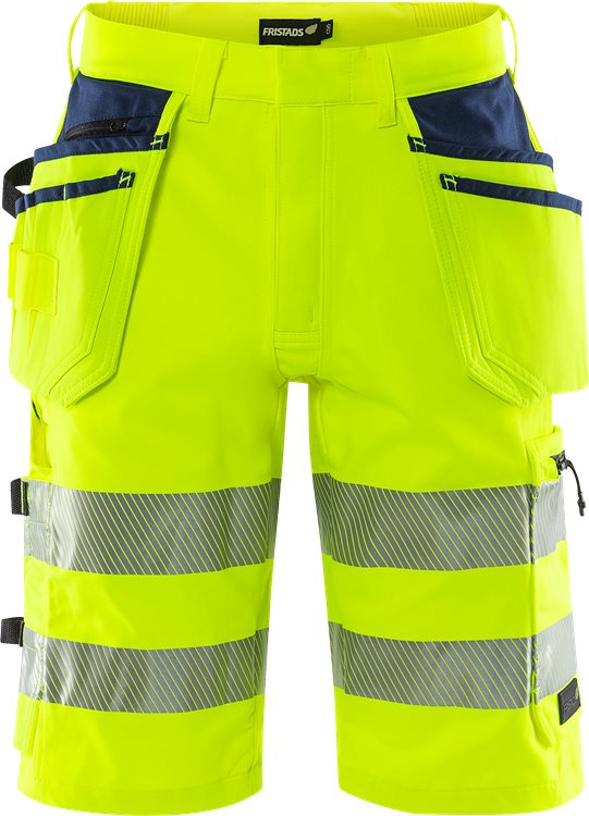 High vis Green rakentajan stretch shortsit lk 2 2646 GSTP
