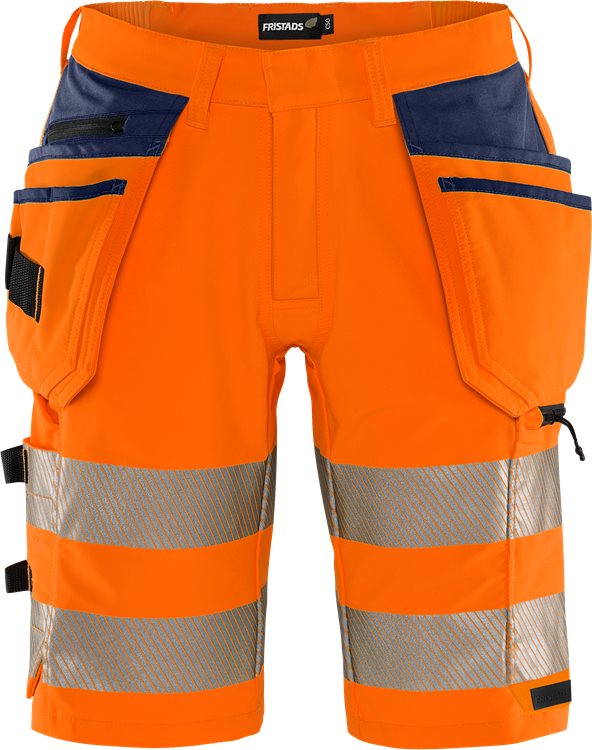 High vis Green rakentajan stretch shortsit lk 2 2646 GSTP
