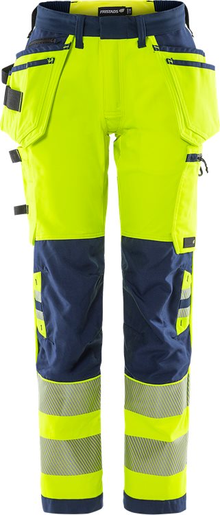 High vis Green rakentajan stretch housut naisten lk 2 2664 GSTP